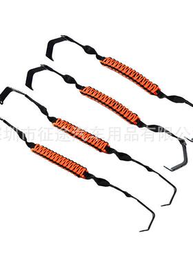 适用于JL牧马人前/后门顶拉手四门版*4伞绳黑/橙色