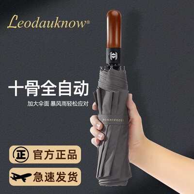 欧士多娜雨伞自动伞日系十骨115CM简约大号双人伞折叠晴雨伞两用