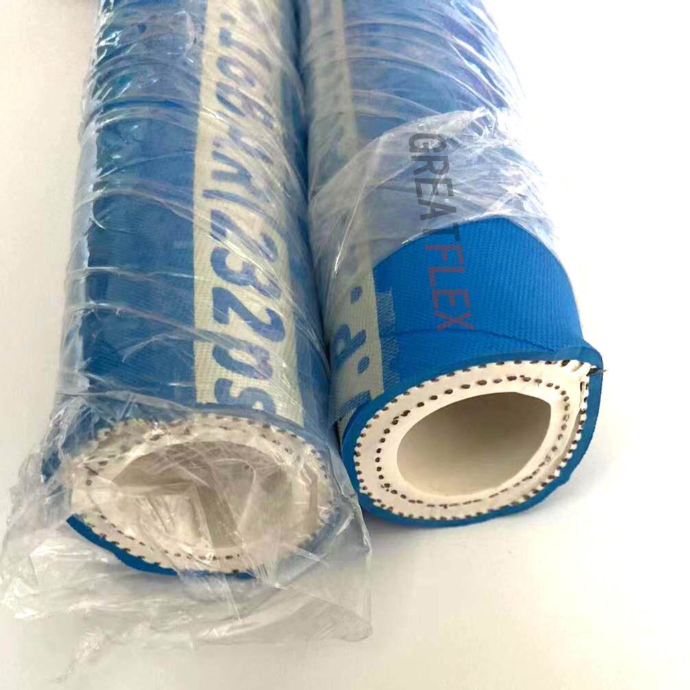 GREATFLEX蓝色钢丝夹线橡胶管布纹耐油橡胶皮管RN40厂家