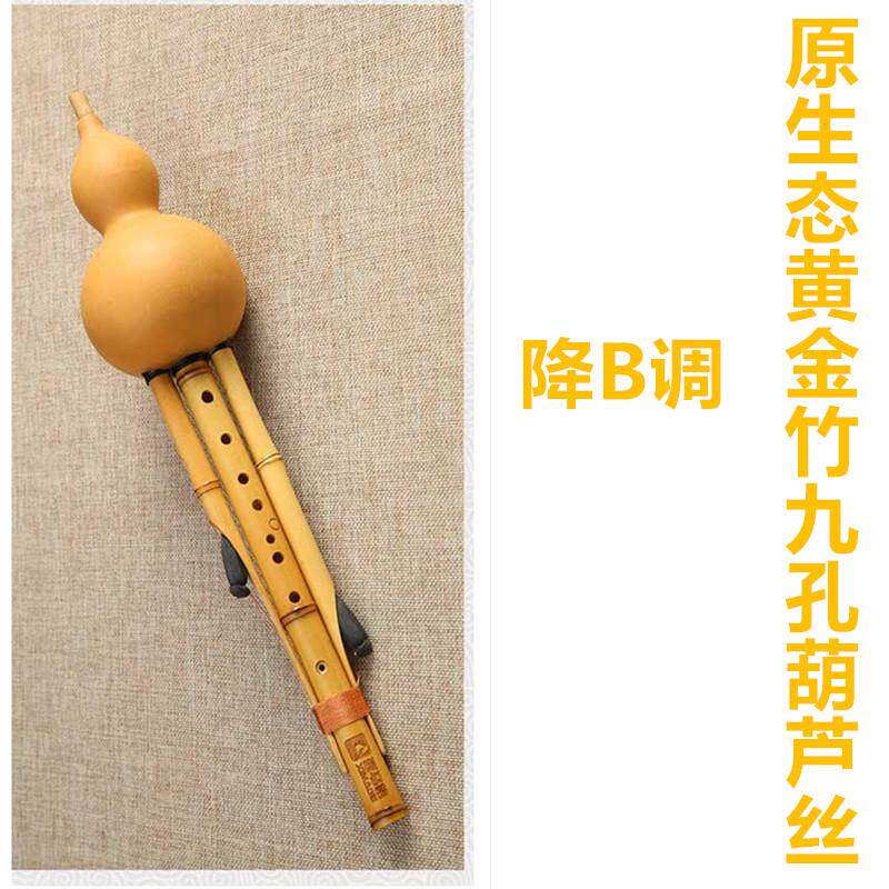 新款器西马格九孔葫芦丝乐初学成人C调降调金奏竹9孔B胡芦丝专业
