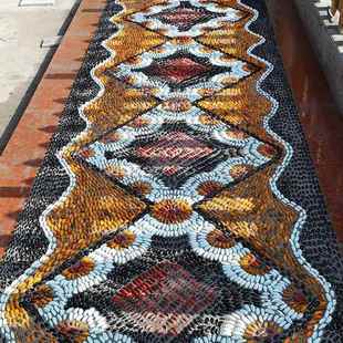 50鹅卵铺路斤铺地庭院园造景天石然溪流石744头花雨花石原石鹅软