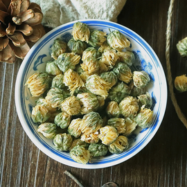 桐乡胎菊花茶新货无硫胎菊王花草茶白菊花茶杭白菊，泡水配枸杞