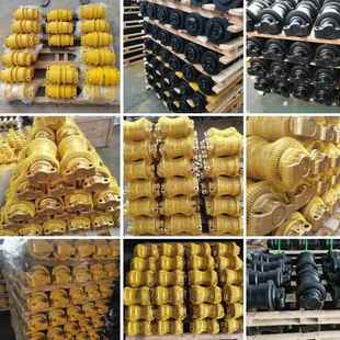 挖掘机底盘四轮一带卡特E240支重轮链条引导轮齿圈斗齿轴套斗轴