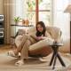 奶家油风客厅摇摇椅成人阳16506台轻用躺休闲椅奢网红卧室单人懒