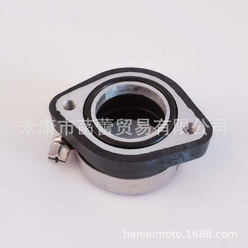 摩托车VM24化油器接头转接盘28MM化油器橡胶接口进气管接口配件