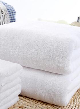 酒店白色大毛巾浴巾加大全棉2m美容会所床巾棉大号长款儿童盖被
