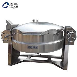 商用不锈钢电加热牛肉煮锅工厂用可倾斜烧鸡鸭脖卤煮锅熟食煮锅