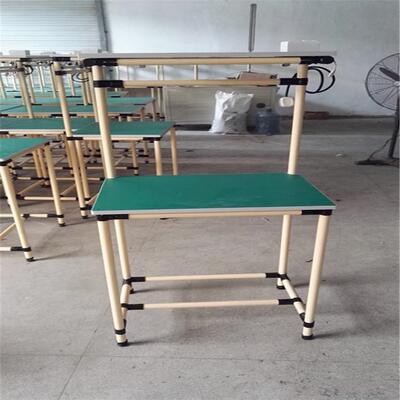 车间精益管工作台工厂生产线测试台防静电流水线工作台QC检验桌子