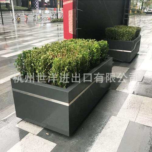 不锈钢大型花箱 不锈钢花盆 喷塑花盆 户外花箱