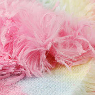 扎染羽妃托卡绒布 服装鞋帽家纺宠物抱枕面料 扎染长毛绒布现货