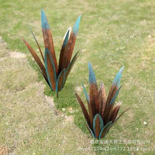 铁金属装饰摆件艺工艺品户外 tequila花 龙舌兰植物decorhome插件
