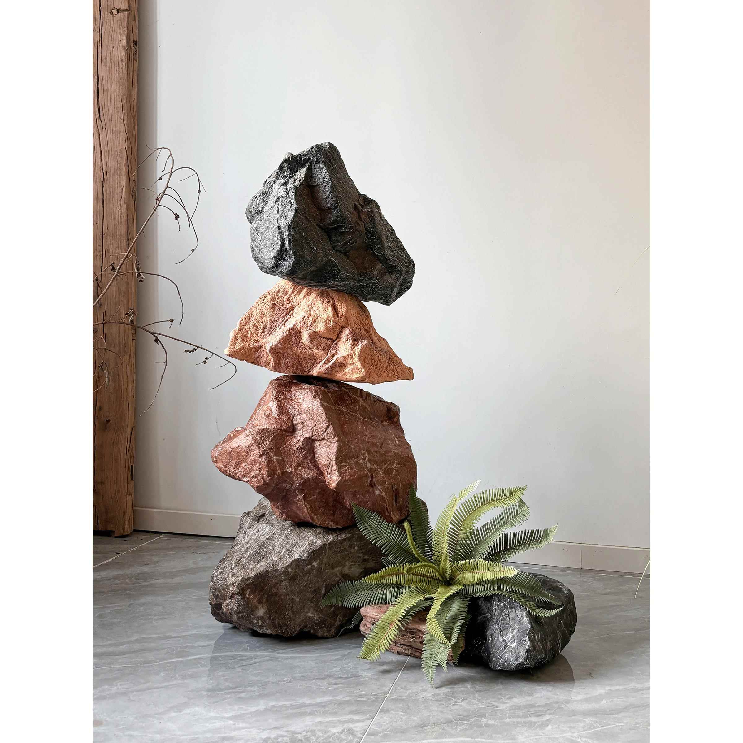 模拟浦黄山景观石泡沫景观石窗口景观石道具摄影商场展示摆件墙面