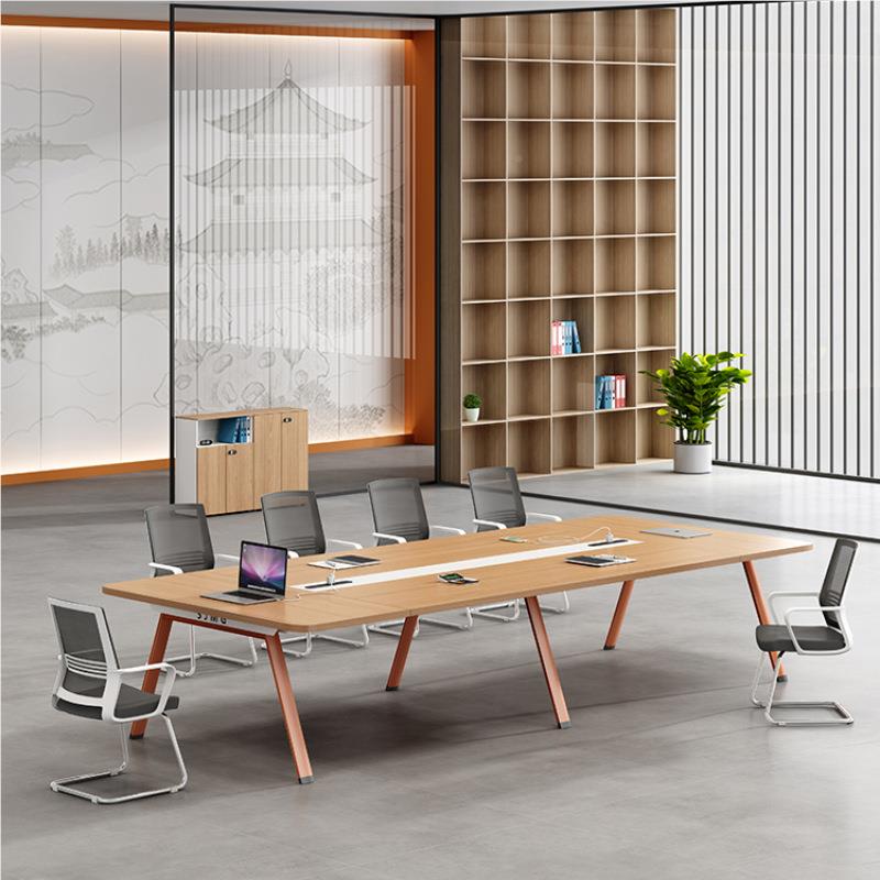 HYZ-006办公议桌长桌子简约现代会议室培工作台长条小型谈桌椅训