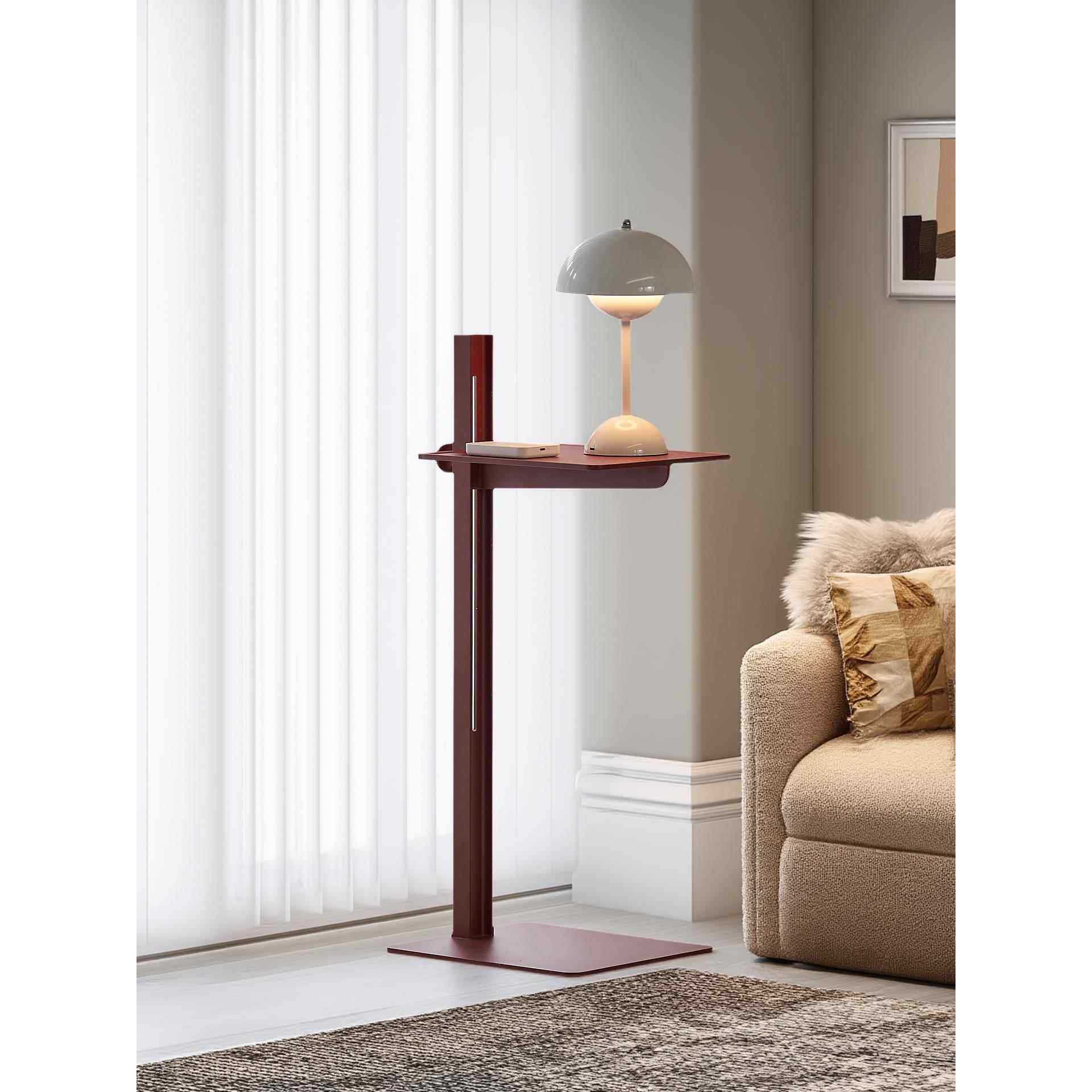 北欧设计师创意沙发边几家用小户型客厅可升降小桌子客厅铁艺茶几