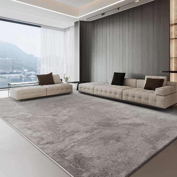 巨华地毯客厅轻奢现代简约灰色北欧意式极简侘寂别墅沙发毯高级感