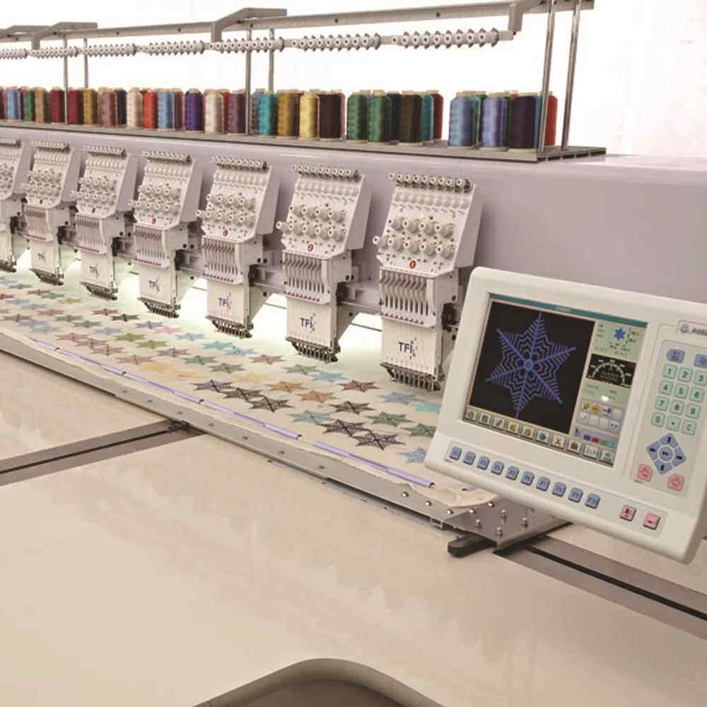 全新大豪电脑高速绣花机9针12针20头等多头成衣刺绣机器