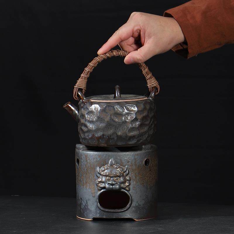围炉煮茶炉套装陶瓷煮茶器烧水壶炭火炉茶壶家用户外温茶炉烧烤炉