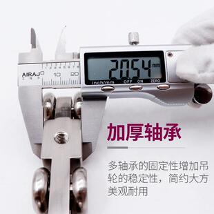 金台属吊轮家用阳移门门滑轨配件轴木门静音承门趟轮重型吊轨亿固
