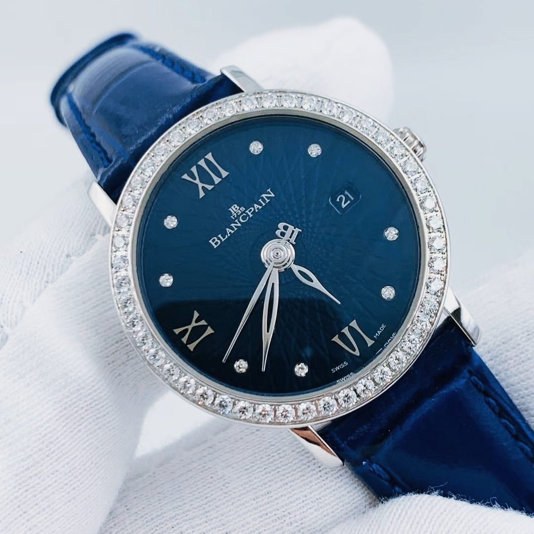 公价17.1万】98新宝珀白金镶钻6102C-1929自动机械女士手表29.2mm