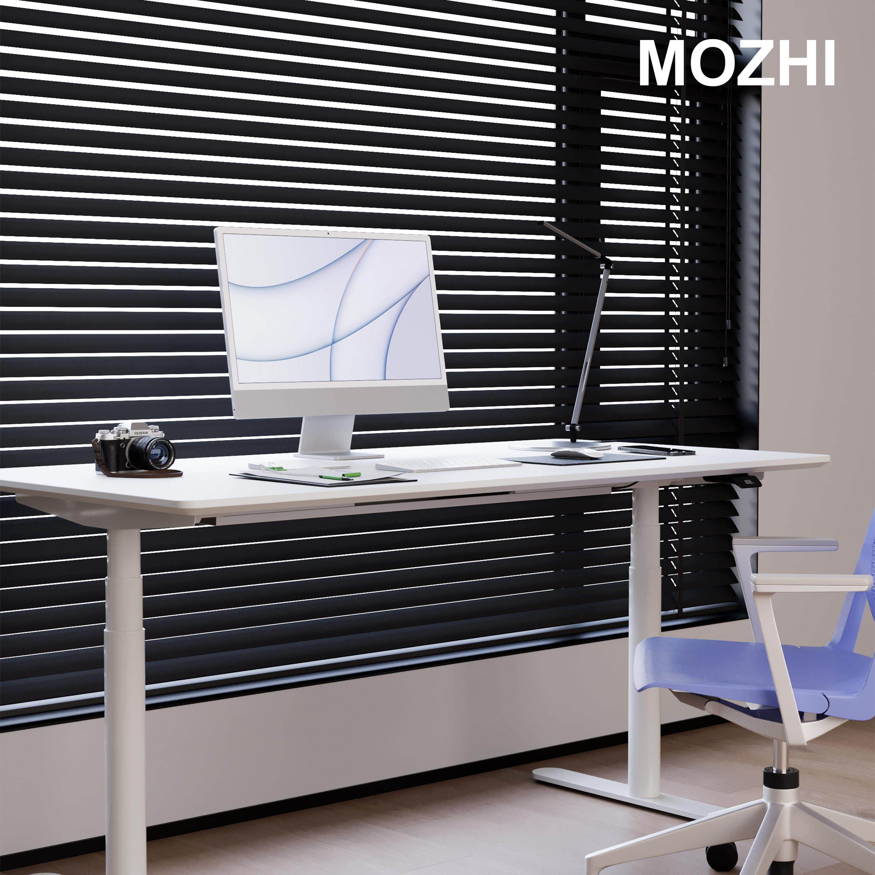 MOZHI实木电动升降桌双电机居家办公简约电脑桌儿童学习桌定制