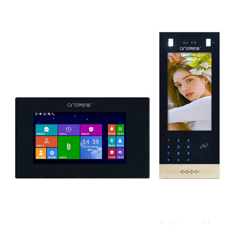 数字可视楼宇对讲系统 无线楼宇可视对讲别墅小区门口云对讲主机