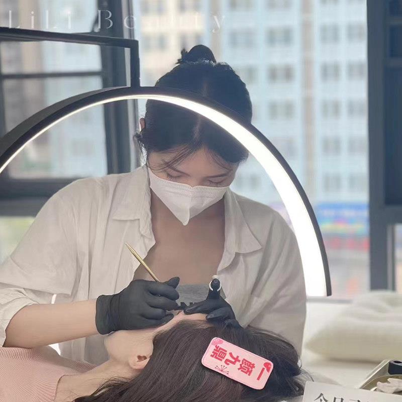 美容院专用LED纹绣灯美容灯冷光灯放大镜美甲美睫纹绣无影落地灯
