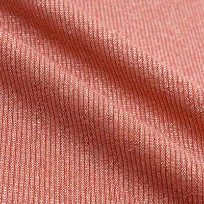 亮针织闪光春夏*厚新款 针织金银丝2线罗纹布螺纹现货丝面料2银丝