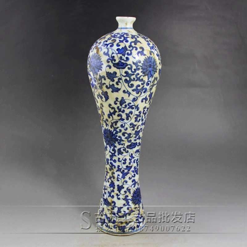 古玩陶瓷批发做旧青花瓷梅瓶美人瓶复古明清瓷器工艺品摆件,特色手工艺,其他特色工艺品,淘宝优惠券,粉丝福利购,淘宝优惠卷
