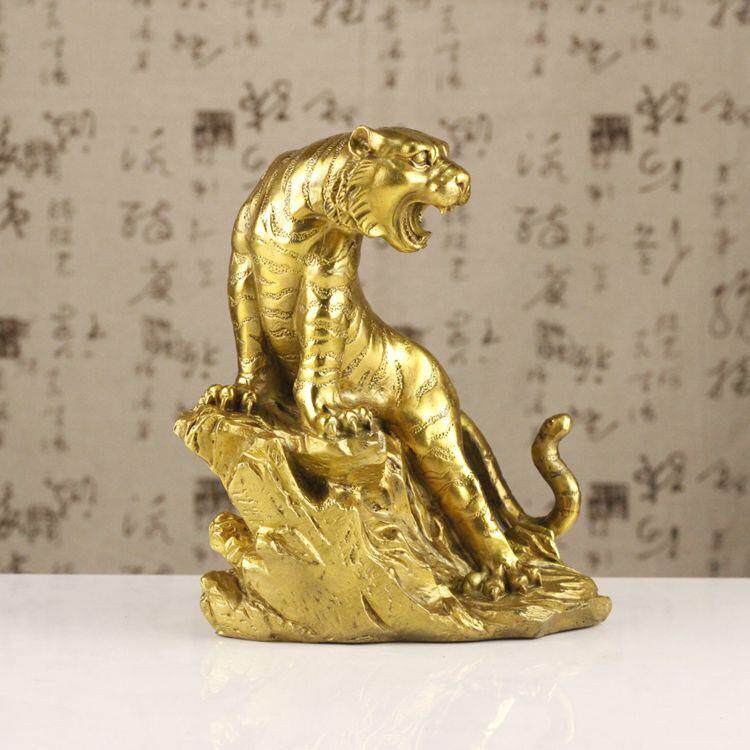 虎摆件老虎上山猛虎下山十二生肖工艺品装饰品