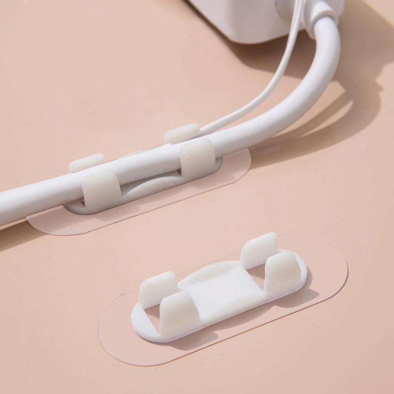 免打孔电线固定器插排线固定扣免钉自粘无痕理线器壁挂整理固线夹