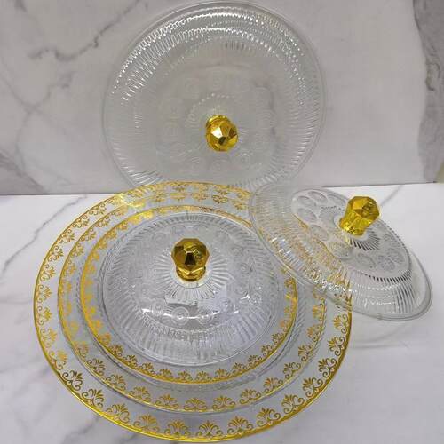 Round luxury fruit platter for living room, suitable for hom