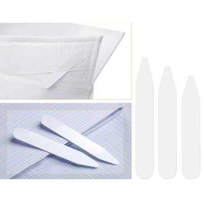 Collar Stays Stay Shirt Men Plastic Stiffeners Dress White