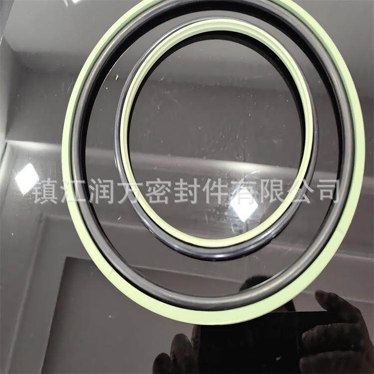 绿色铜粉活塞环，青铜粉PTFE泛塞封，斯特封密封圈，承接非标尺寸