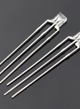 234方形双色 led直插灯珠 透明雾状共阴共阳红白绿白蓝白双色