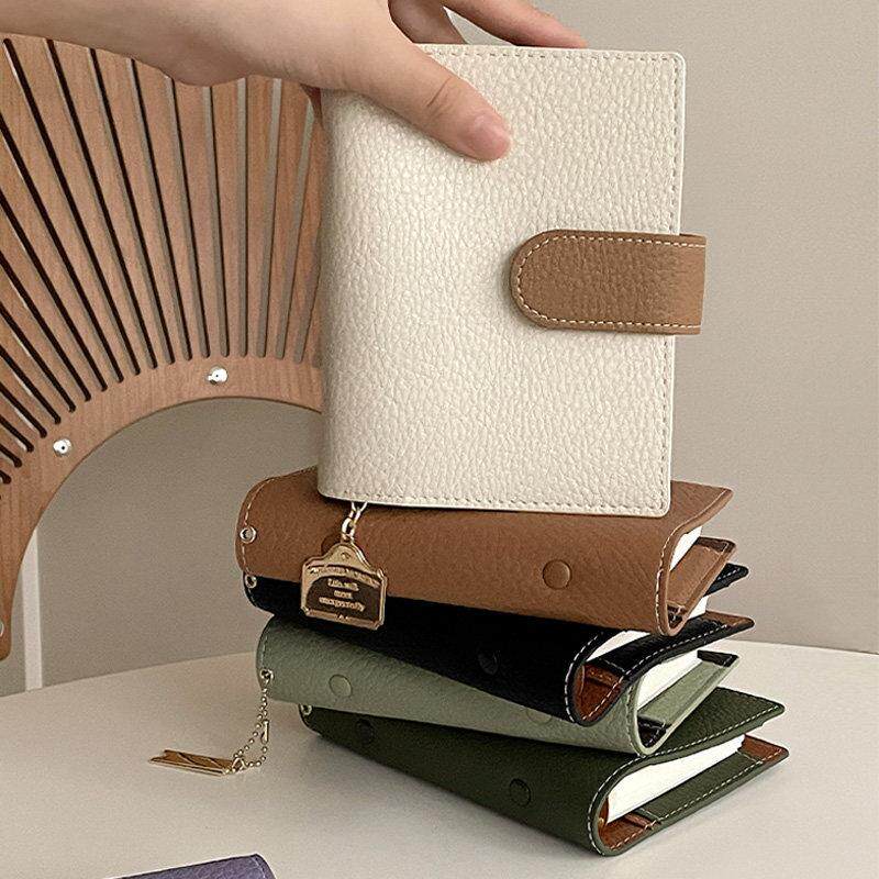 A7活页手账本软皮面覆古笔记本M5活页本旅行高颜值商务随身记事本