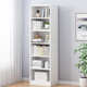 书柜落地简易家用小型卧室客厅柜子窄缝小书柜靠墙转角收纳置物架