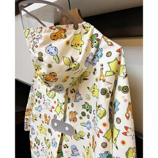 新2025卡通薄款 干透气儿童雨衣男女幼儿园防水雨披小学生书 速干