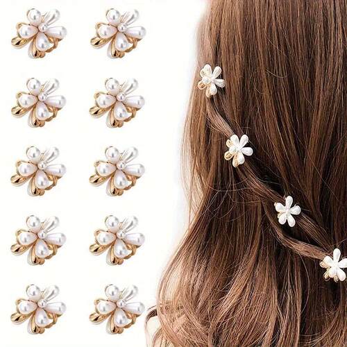 6pcs 3pcs 1pc Kids Women Girls Flower Shaped Hair Grab Clips