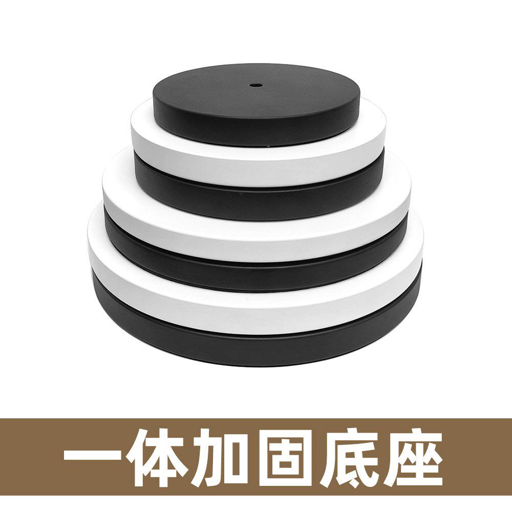 圆盘灯底座一体警示灯三角支架底座落地灯台灯广告牌固定灯具配件