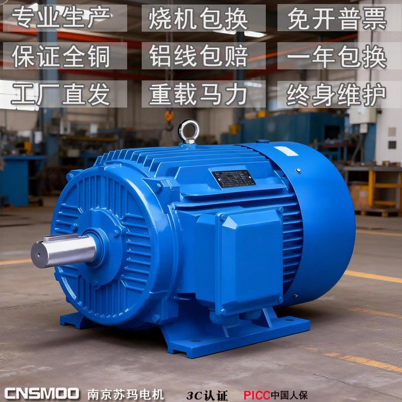 苏玛交流三相异步电动机YE3/YE4三项电机马达国标全铜380V卧式立