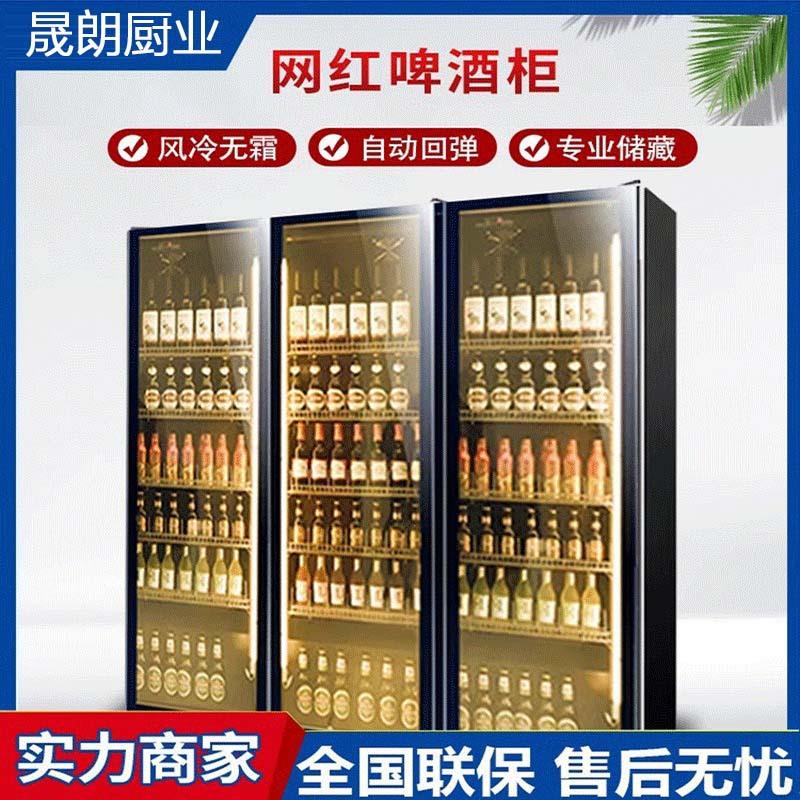网红酒水柜商用酒水展示柜冷藏柜酒吧红酒柜冷藏保鲜柜饮料保鲜柜