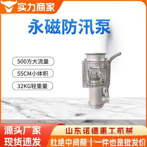 不锈钢永磁防汛泵浮漂防汛泵大流量高扬程便携式潜水泵防汛泵