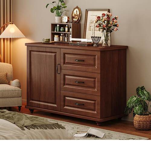 美式斗柜卧室收纳柜子靠墙五斗柜房间置物柜客厅复古储物柜五斗橱