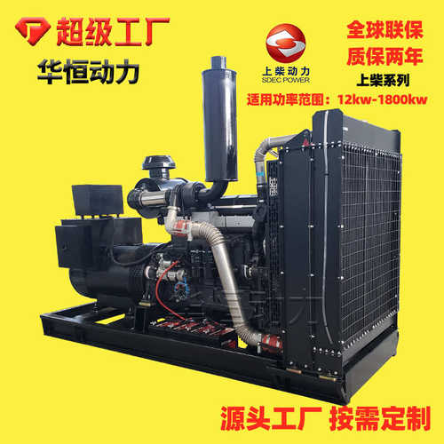 200kw柴油发电机组上柴 畜牧养殖备用电源 纯铜无刷380v发电机