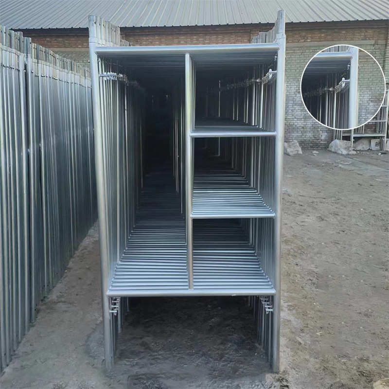 门式折叠升降脚手架加厚活动脚手架建筑装修可移动梯型拼接脚手架