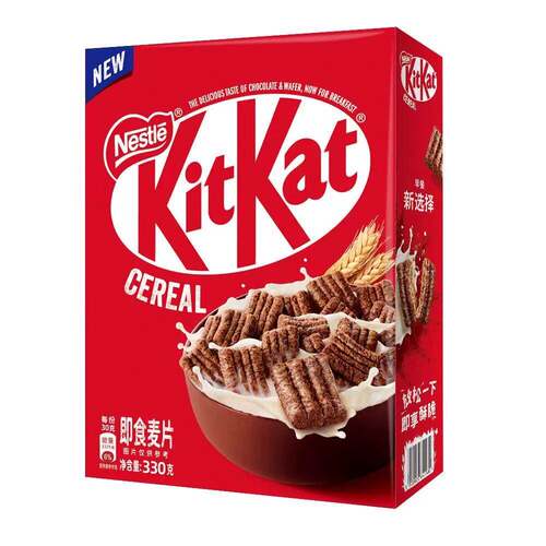 雀巢kitkat奇巧即食麦片330g巧克力全谷物脆进口非油炸零食