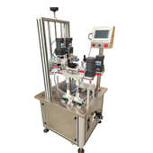 全自动搓盖机 塑料盖旋盖机 油污净洁厕灵封口拧盖机