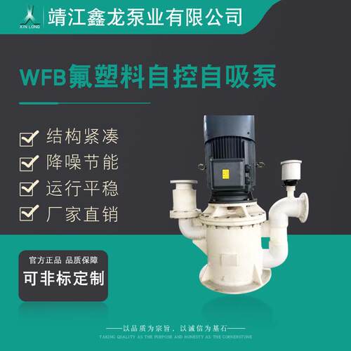 WFB系列氟塑料无密封立式耐温耐压自控自吸泵厂家可定制