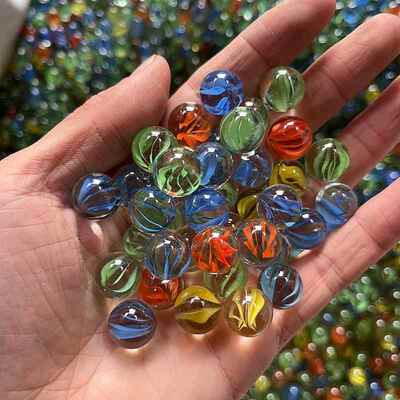 玻璃珠14mm16mm25mm高白八瓣玻璃珠弹珠机用玻璃弹珠花心玻璃球