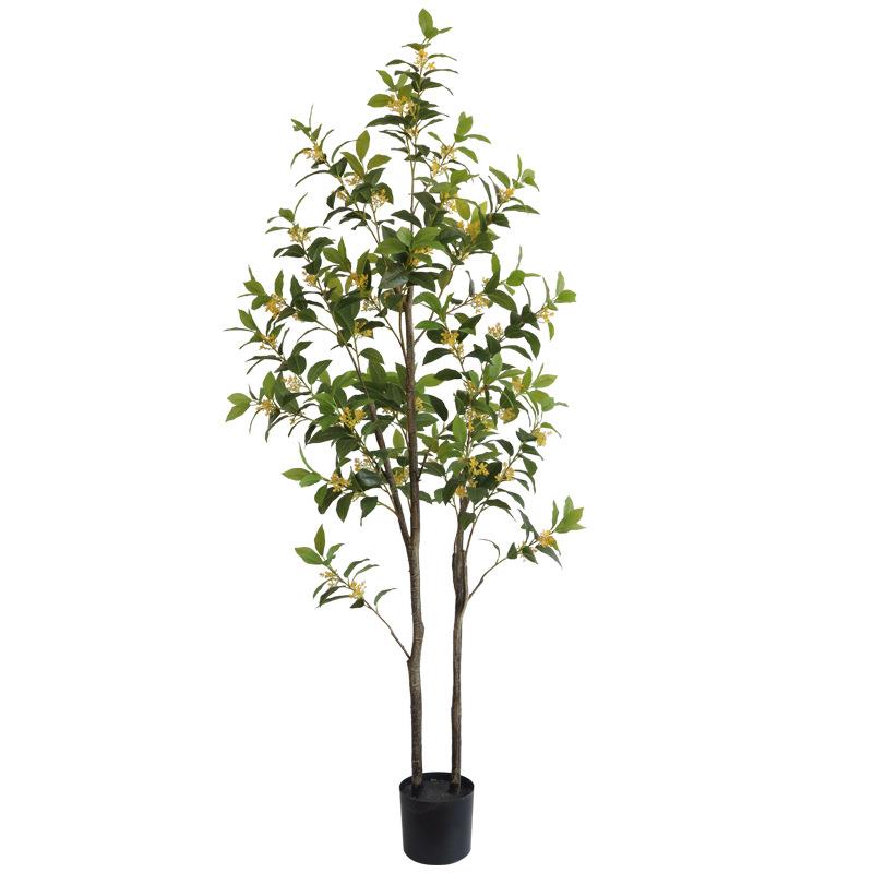 仿真植物桂花树室内橱窗装饰树落地大型绿植景观造景假绿植盆栽